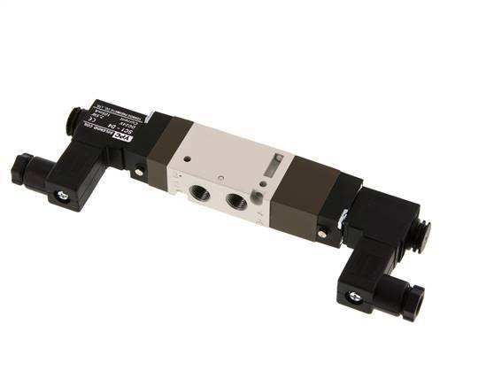 5/3 G1/8'' Center Closed Magnetventil 12V DC 2-10bar/28-140psi YPC