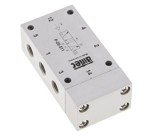 5/2 G1/8'' Luftsteuerventil 0-10bar/0-140psi Airtec