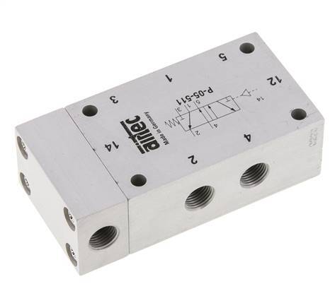 5/2 G1/8'' Luftsteuerventil 0-10bar/0-140psi Airtec