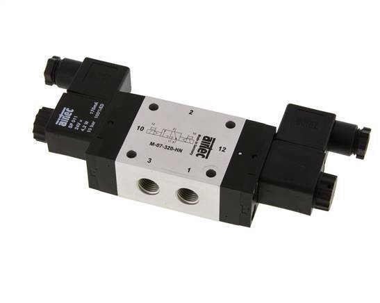 3/2 G1/4'' Bistabiles Magnetventil 24V DC 1,5-10bar/21,0-140psi Airtec