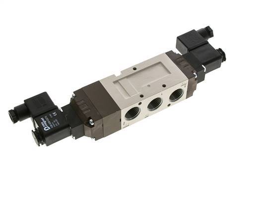 5/3 G1/2'' Auspuff-Mittelmagnetventil 24V DC 2-10bar/28-140psi YPC