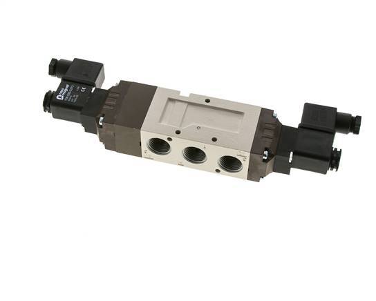 5/3 G1/2'' Auspuff-Mittelmagnetventil 24V DC 2-10bar/28-140psi YPC