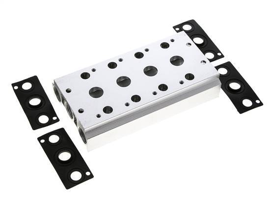 Verteiler 4-Stationen E.MC 5/2 5/3-fach