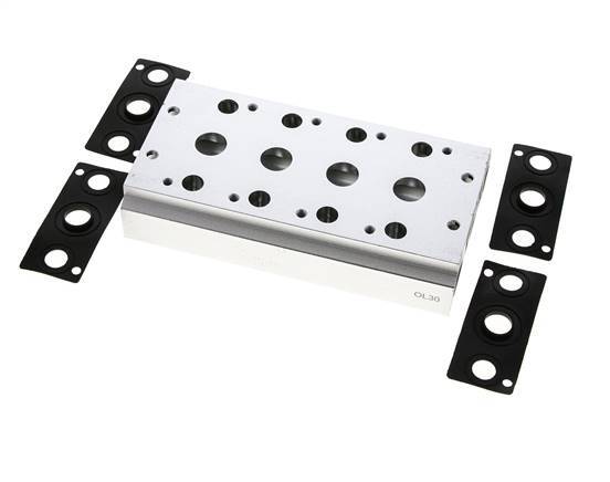 Verteiler 4-Stationen E.MC 5/2 5/3-fach