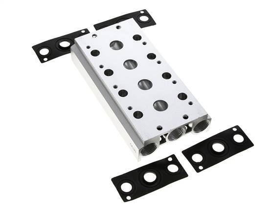 Verteiler 4-Stationen E.MC 5/2 5/3-fach