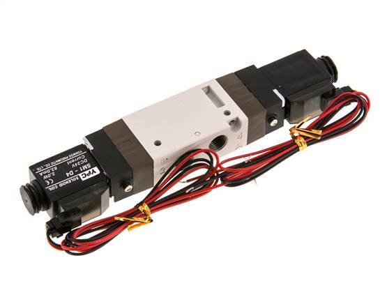 5/2 G1/8'' Bistabiles Magnetventil 24V DC 1,5-10bar/21,0-140psi 2-poliger Stecker YPC