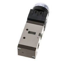 5/2 G1/4'' (G1/8'') Druckknopfventil Schwarz 0-8bar/0-112psi YPC