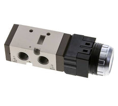 5/2 G1/4'' (G1/8'') Druckknopfventil Schwarz 0-8bar/0-112psi YPC