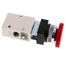 3/2 G1/4'' Not-Aus-Knopfventil rot 0-8bar/0-112psi YPC