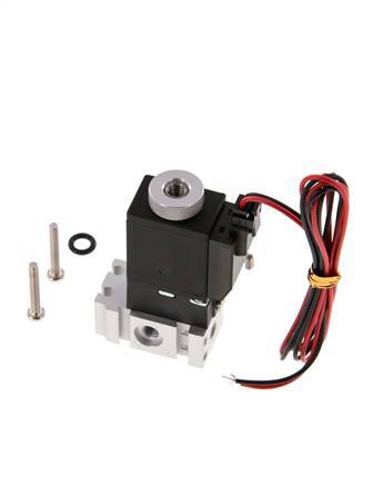 3/2 M5 NO Magnetventil 24V DC 0-8bar/0-112psi 2-poliger Stecker YPC