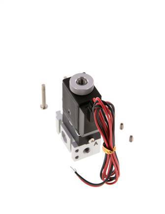 3/2 M5 NO Magnetventil 24V DC 0-8bar/0-112psi 2-poliger Stecker YPC