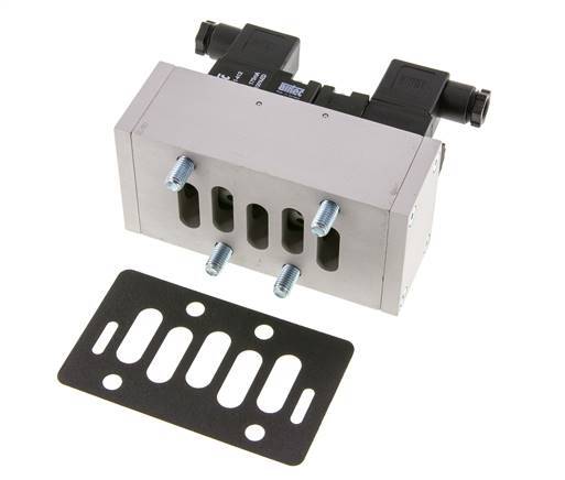 5/2 ISO 5599-3 Bistabiles Magnetventil 24V AC 2-10bar/28-140psi Airtec