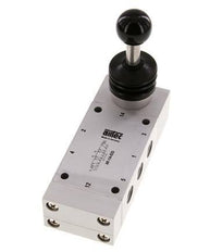 5/3 G1/4'' Auspuff Zentrum Handhebelventil 0-12bar/0-168psi Airtec