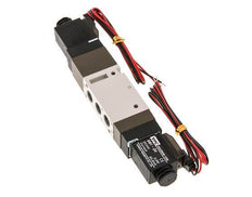 5/3 G1/8'' Auspuff-Mittelmagnetventil 24V DC 2-10bar/28-140psi 2-poliger Stecker YPC