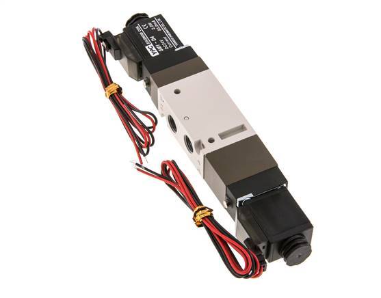 5/3 G1/8'' Auspuff-Mittelmagnetventil 24V DC 2-10bar/28-140psi 2-poliger Stecker YPC