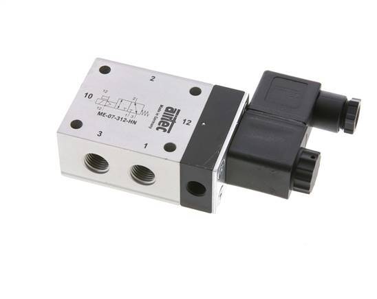 3/2 G1/4'' (G1/8'') Solenoid Valve External Pilot 12V DC -0.95-10bar/-13.2-140psi Airtec
