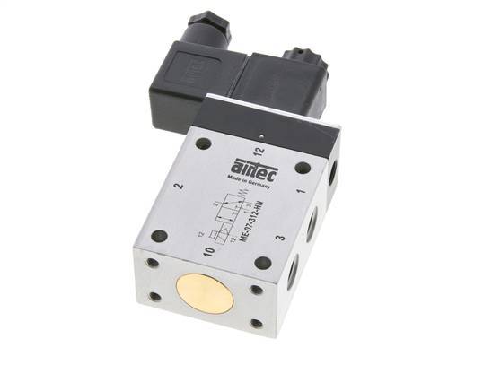 3/2 G1/4'' (G1/8'') Solenoid Valve External Pilot 12V DC -0.95-10bar/-13.2-140psi Airtec