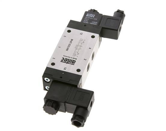 5/3 G1/4'' Auslass-Mittelmagnetventil 230V AC 3-8bar/42-112psi Airtec