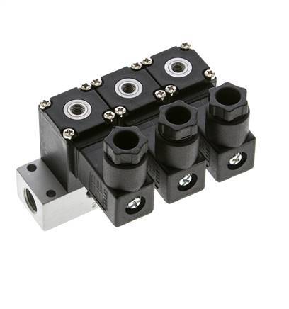 3x3/2 M5 NC Magnetventil 12V DC -0.95-8bar/-13.2-112psi Airtec