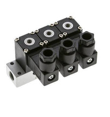 3x3/2 M5 NC Magnetventil 12V DC -0.95-8bar/-13.2-112psi Airtec