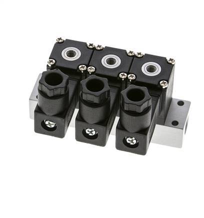 3x3/2 M5 NC Magnetventil 12V DC -0.95-8bar/-13.2-112psi Airtec