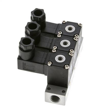 3x3/2 M5 NC Magnetventil 12V DC -0.95-8bar/-13.2-112psi Airtec