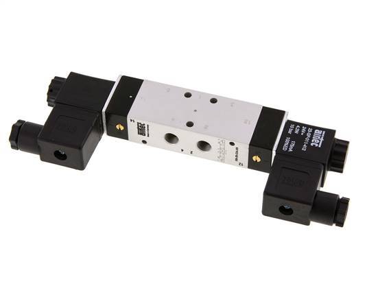 5/3 G1/8'' Druck-Center-Magnetventil 24V DC 3-10bar/42-140psi Airtec