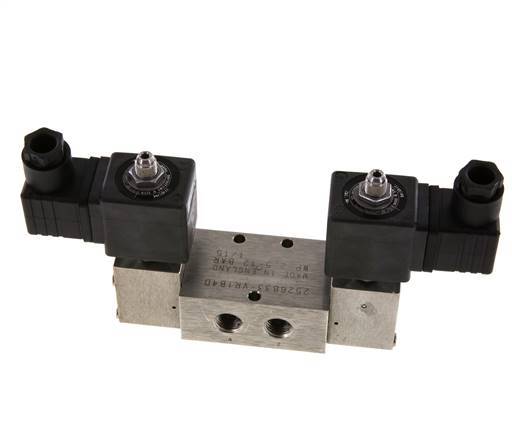 5/2 G1/4'' Bistabiles Magnetventil Edelstahl 24V DC 2-12bar/28-168psi