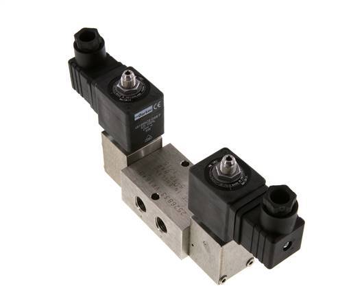 5/2 G1/4'' Bistabiles Magnetventil Edelstahl 24V DC 2-12bar/28-168psi