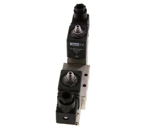 5/2 G1/4'' Bistabiles Magnetventil Edelstahl 24V DC 2-12bar/28-168psi