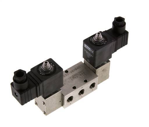 5/2 G1/4'' Bistabiles Magnetventil Edelstahl 24V DC 2-12bar/28-168psi