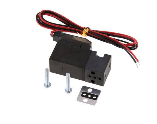 3/2 Flansch NC-Magnetventil 24V DC 0-8bar/0-112psi 2-poliger Stecker YPC