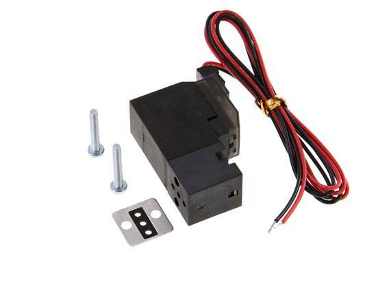 3/2 Flansch NC-Magnetventil 24V DC 0-8bar/0-112psi 2-poliger Stecker YPC