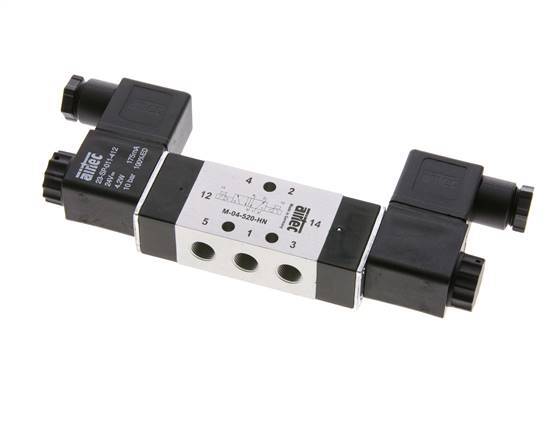 5/2 G1/8'' Bistabiles Magnetventil 24V AC 2,5-10bar/35,0-140psi Airtec