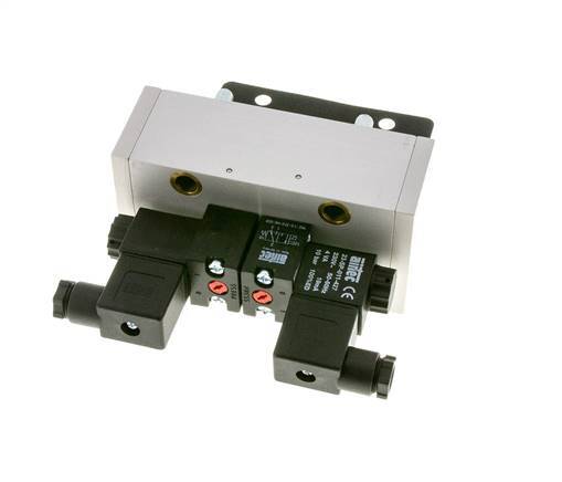 5/3 ISO 5599-3 Zentrum geschlossen Magnetventil 24V DC 3-10bar/42-140psi Airtec