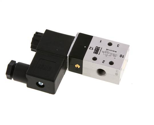3/2 G1/8'' NC-Magnetventil 24V DC 2,5-10bar/35,0-140psi Airtec