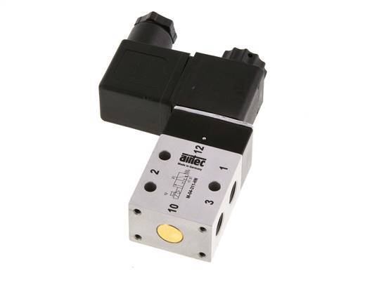3/2 G1/8'' NO-Magnetventil 24V DC 2,5-10bar/35,0-140psi Airtec