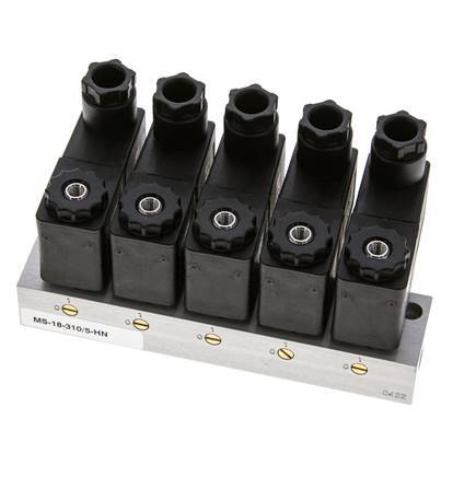 5x3/2 G1/8'' NC-Magnetventil 24V DC -0,95-10bar/-13,2-140psi Airtec