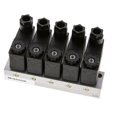 5x3/2 G1/8'' NC-Magnetventil 24V DC -0,95-10bar/-13,2-140psi Airtec