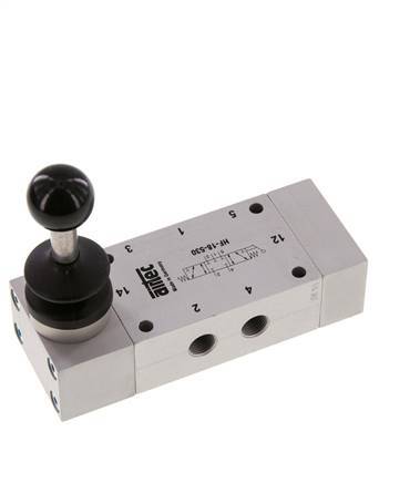 5/3 G1/8'' Center Closed Handhebelventil 0-10bar/0-140psi Airtec