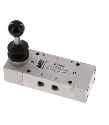 5/3 G1/8'' Center Closed Handhebelventil 0-10bar/0-140psi Airtec