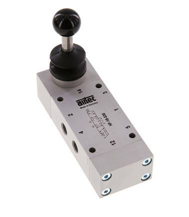 5/3 G1/8'' Center Closed Handhebelventil 0-10bar/0-140psi Airtec