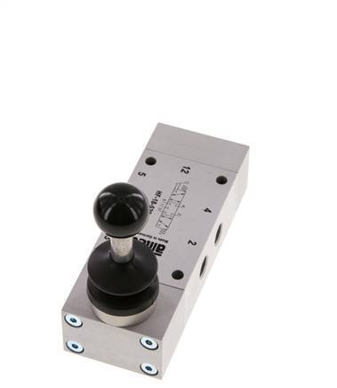 5/3 G1/8'' Center Closed Handhebelventil 0-10bar/0-140psi Airtec