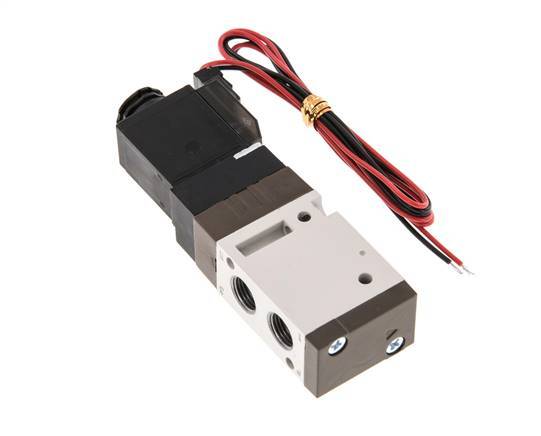 3/2 G1/8'' NC-Magnetventil 24V DC 1,5-10bar/21,0-140psi 2-poliger Stecker YPC