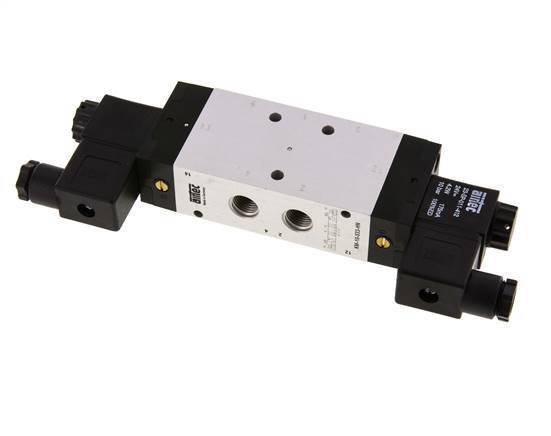 5/3 G1/4'' Exhaust Center Solenoid Valve 115V AC 3-10bar/42-140psi Airtec