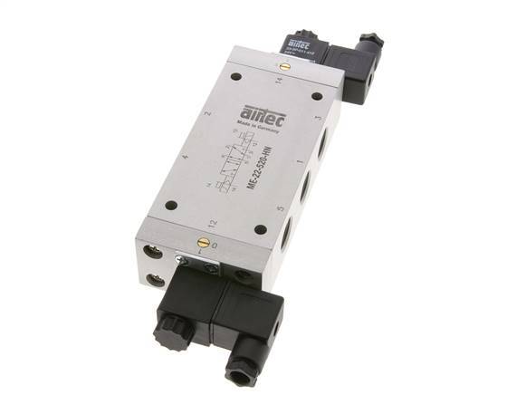 5/2 G1/2'' (G1/8'') Bistabiles Magnetventil Externe Vorsteuerung 230V AC 0-10bar/0-140psi Airtec