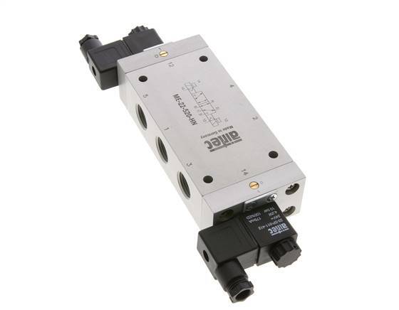 5/2 G1/2'' (G1/8'') Bistabiles Magnetventil Externe Vorsteuerung 230V AC 0-10bar/0-140psi Airtec