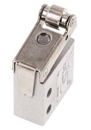 3/2 M5 NO Rollenhebelventil 2-10bar/28-140psi
