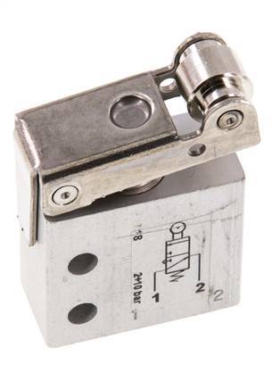3/2 M5 NO Rollenhebelventil 2-10bar/28-140psi