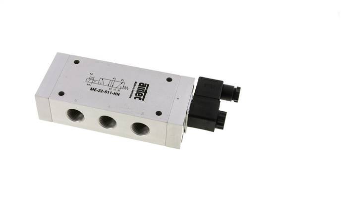 5/2 G1/2'' (G1/8'') Magnetventil Externe Vorsteuerung 24V DC 0-10bar/0-140psi Airtec